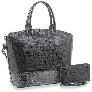 Women Tote Bag Shoulder Bags Satchel 2pcs Purse